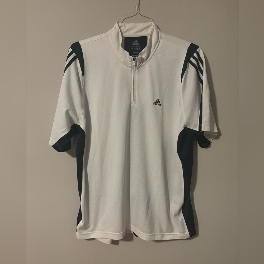 Adidas Short Sleeve 1/4 Zip-Up Men’s US L
